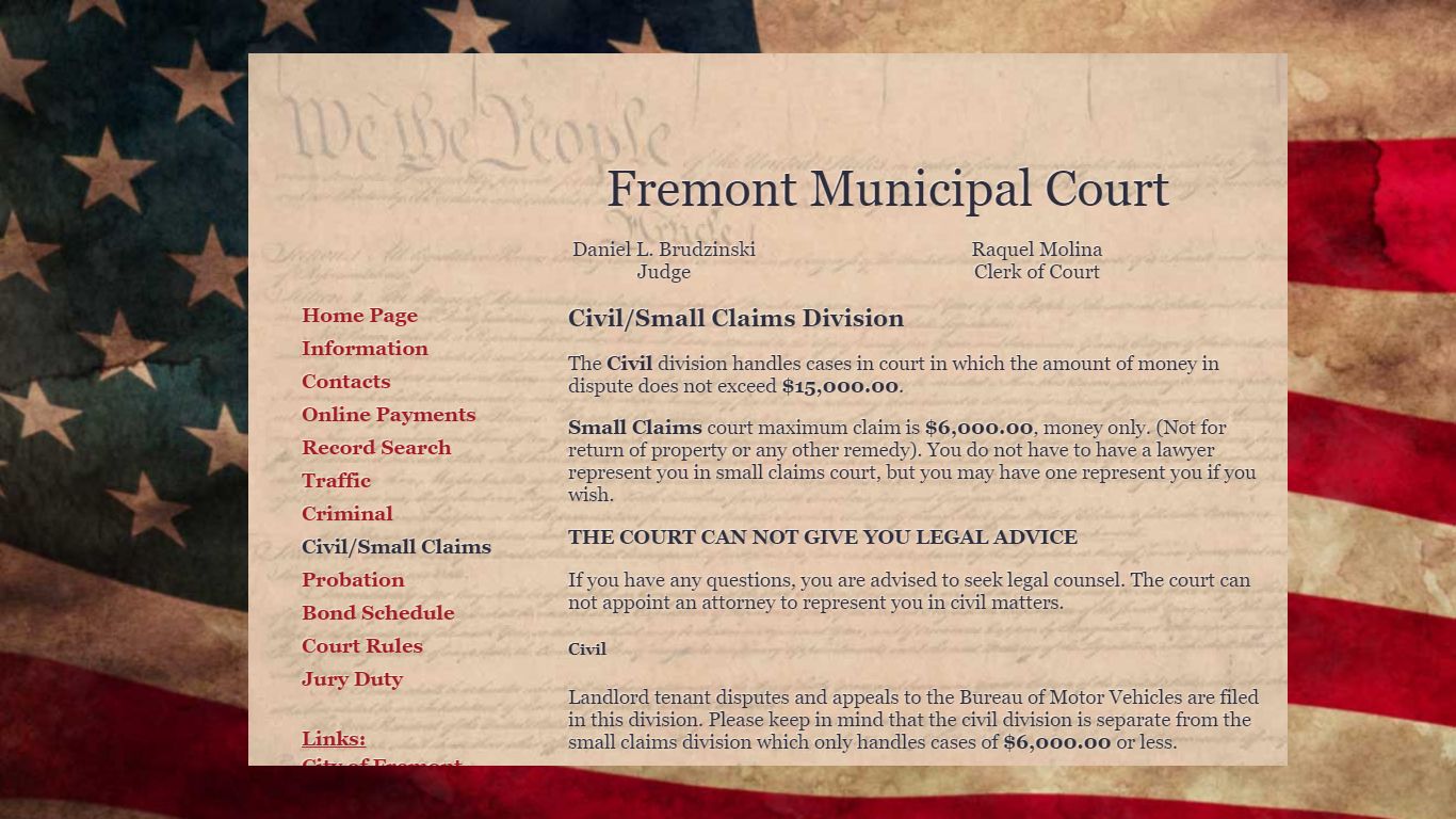 Civil - Fremont Municipal Court